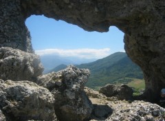 Fonds d'cran Voyages : Europe L'Oisans  travers la Pierre Troue.