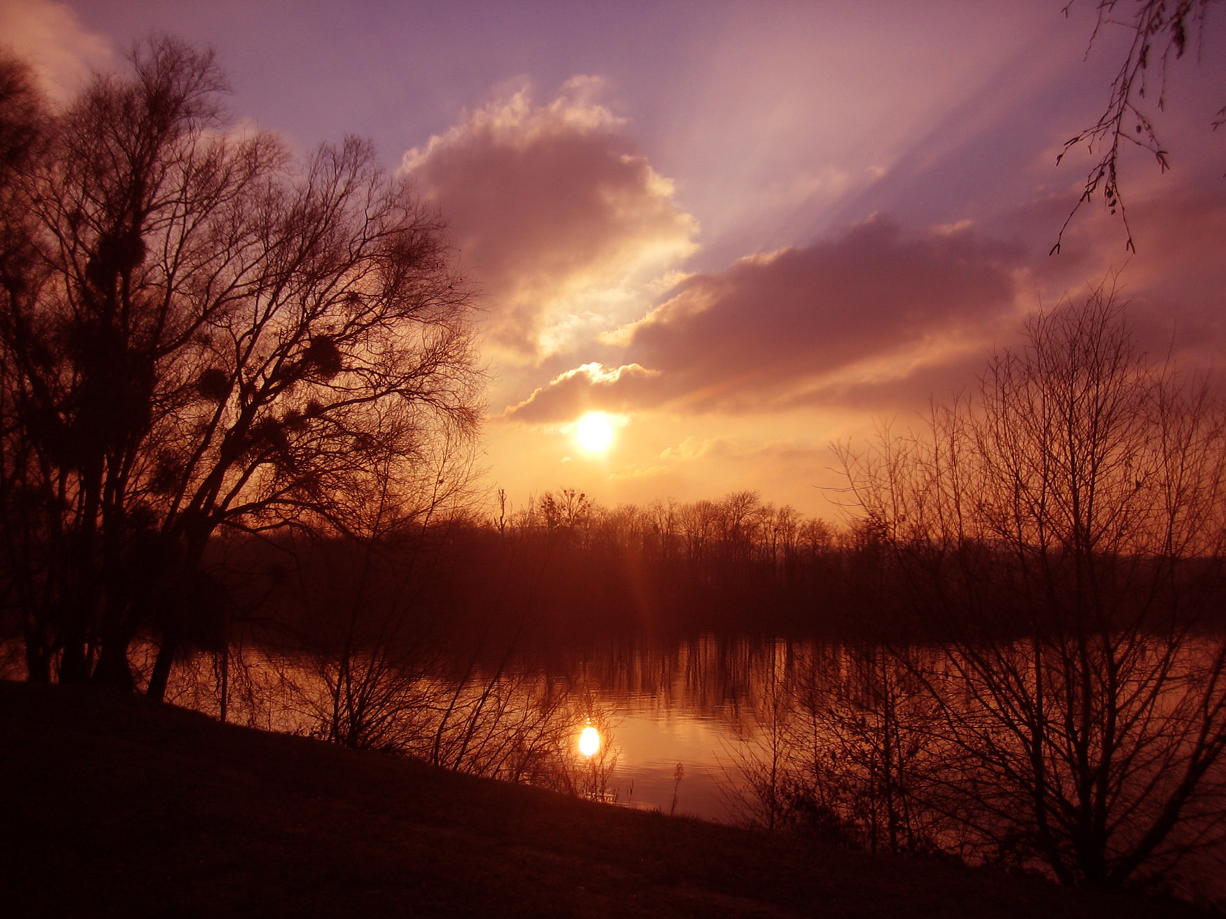 Fonds d'cran Nature Couchers et levers de Soleil Flamboyance