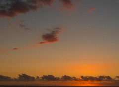 Fonds d'cran Nature Runion : coucher de soleil  Saint Leu