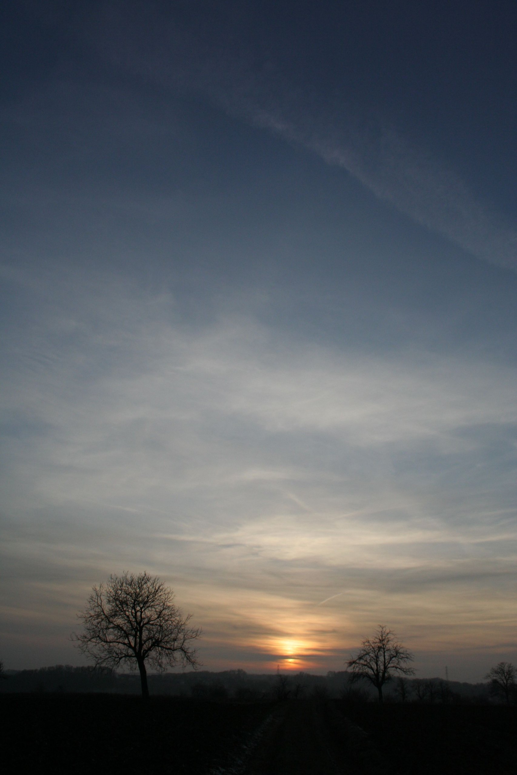 Fonds d'cran Nature Couchers et levers de Soleil Chemin des Cerisiers 4