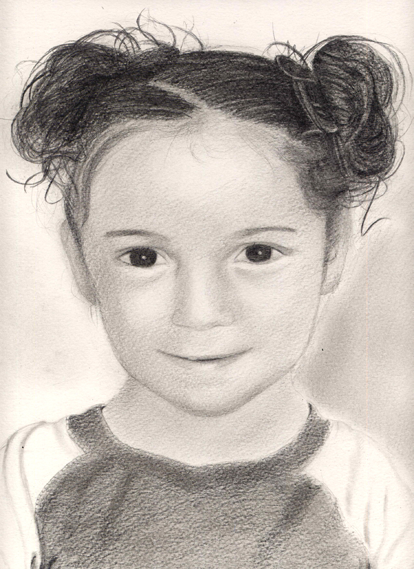 Wallpapers Art - Pencil Portraits Fillette