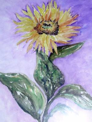 Fonds d'cran Art - Peinture Fleurs Tournesol