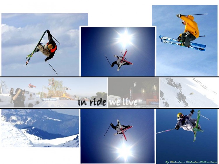 Fonds d'cran Sports - Loisirs Ski In ride we live