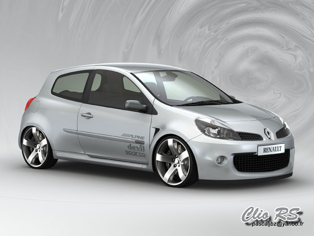 Fonds d'cran Voitures Tuning Clio III RS