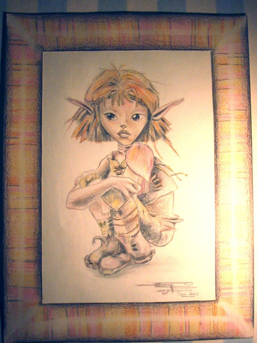 Fonds d'cran Art - Crayon Fantasy - Elfes Arthur termin