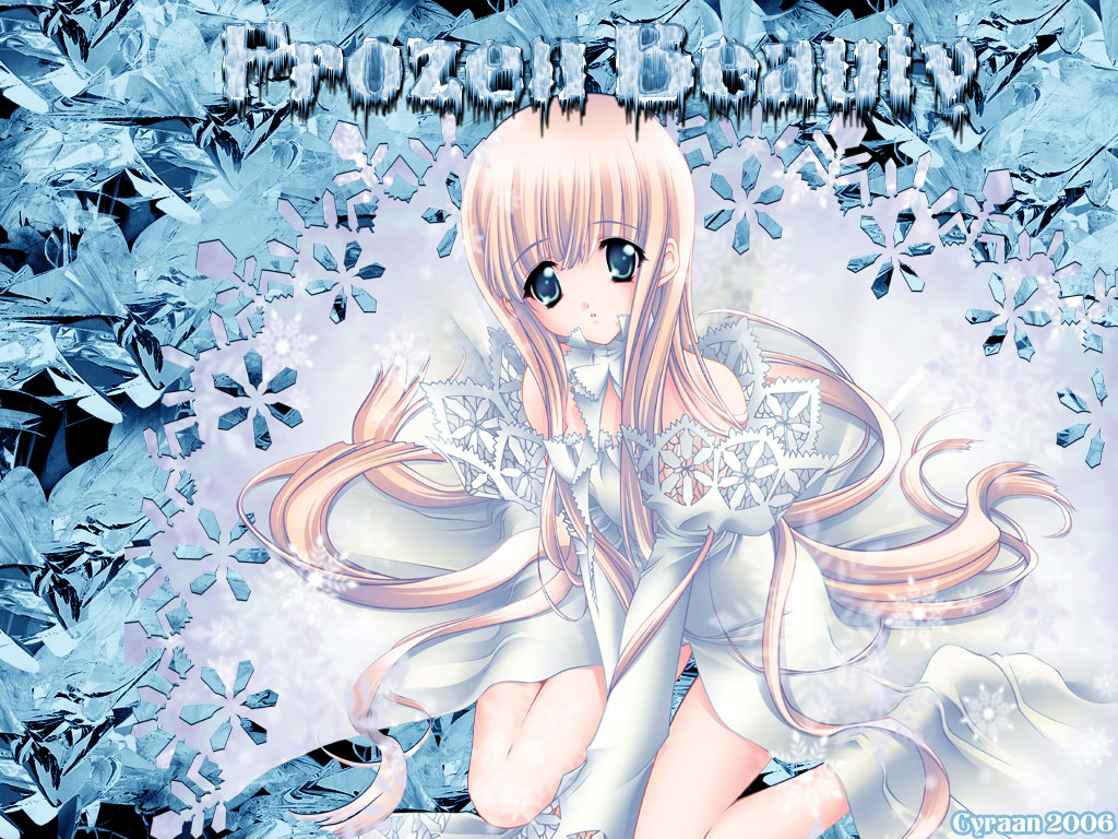 Wallpapers Manga Girl Frozen Beauty