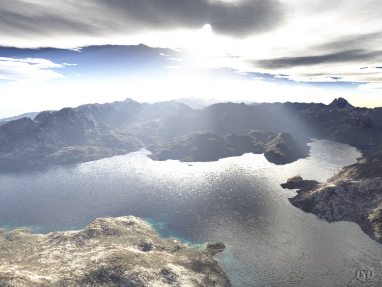 Wallpapers Digital Art 3D - Terragen My lake