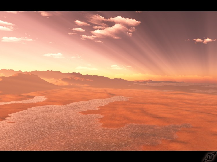 Wallpapers Digital Art 3D - Terragen Sunrise