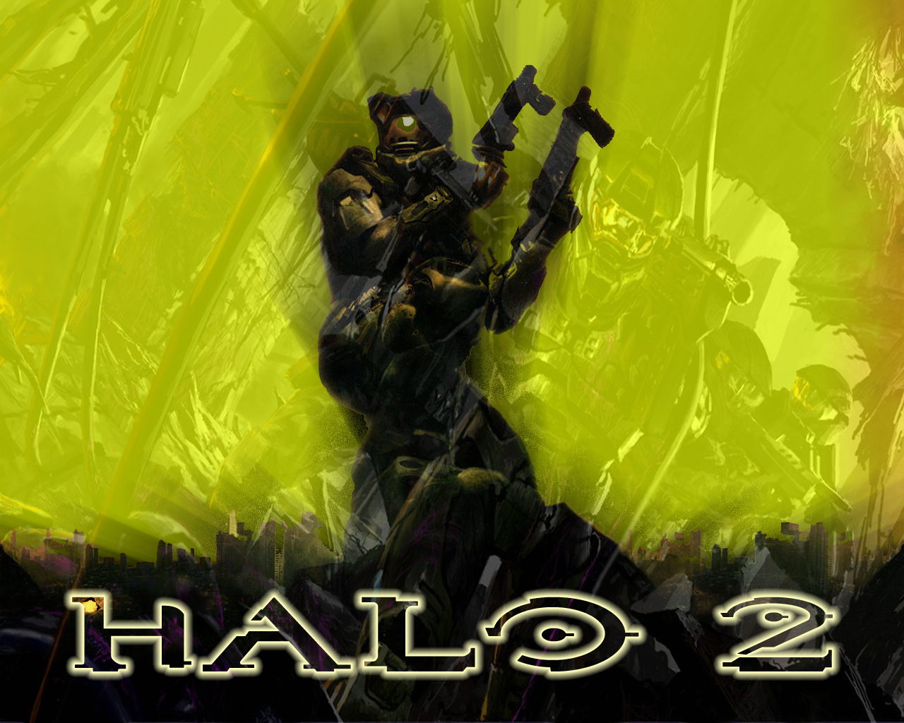 Fonds d'cran Jeux Vido Halo 2 Assault