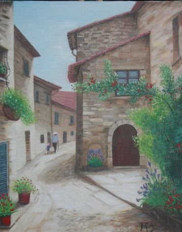 Wallpapers Art - Painting Landscapes - Misc village