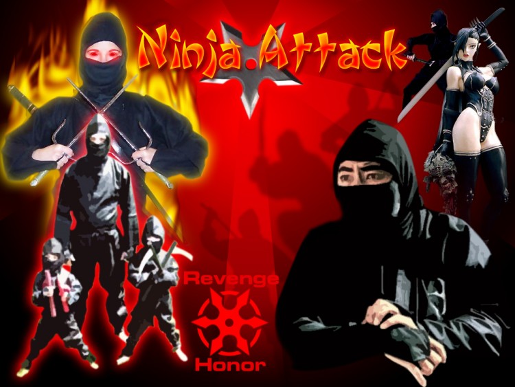 Fonds d'cran Art - Numrique Style Asiatique Ninja attack