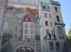 Wallpapers Constructions and architecture fresque en trompe l'oeil.  ( quebec  )