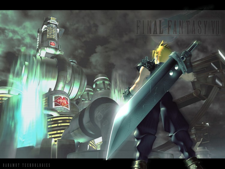 Fonds d'cran Jeux Vido Final Fantasy VII Cloud / Batiment Shinra