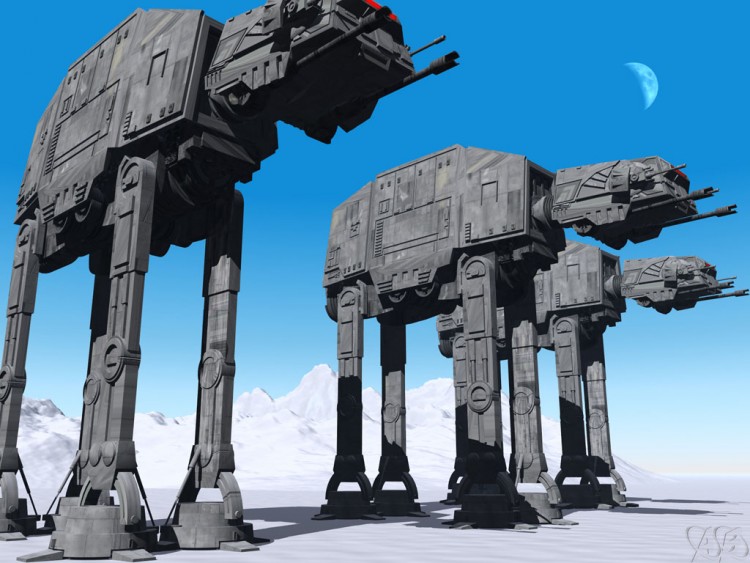 Fonds d'cran Art - Numrique 3D - Vue D'esprit Attack of Planet Hoth