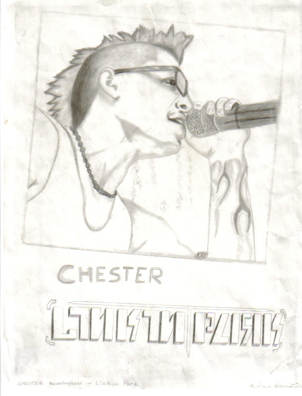 Fonds d'cran Art - Crayon Portraits chester linkin park