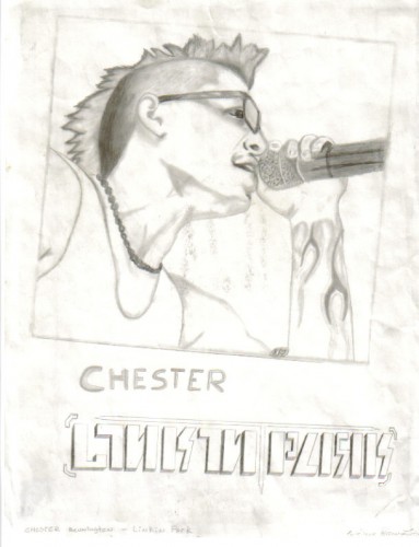 Wallpapers Art - Pencil Portraits chester linkin park