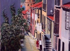 Wallpapers Art - Painting collioure   une rue