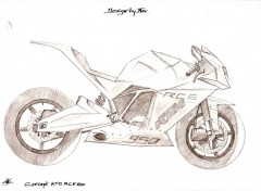 Dessins et Art Art - Crayon KTM RCE 950 by MAX