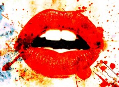 Wallpapers Digital Art Fire Lips