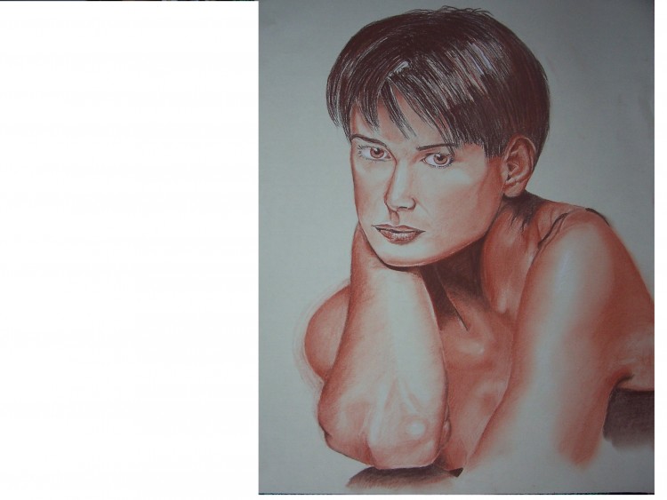 Fonds d'cran Art - Crayon Portraits demi moore