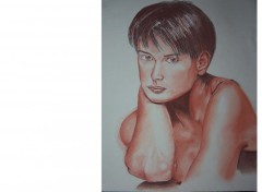 Fonds d'cran Art - Crayon demi moore