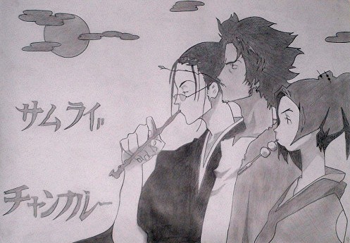 Wallpapers Art - Pencil Manga - Samurai Champloo Samurai Shamploo