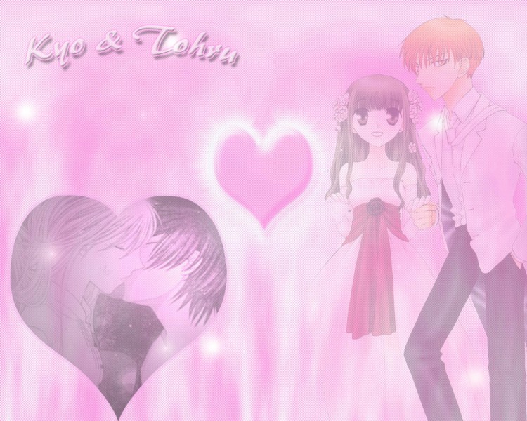 Fonds d'cran Manga Fruits Basket tohru et kyo