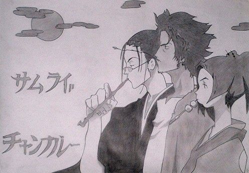 Wallpapers Art - Pencil Manga - Samurai Champloo Samurai Shamploo