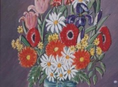 Fonds d'cran Art - Peinture composition de fleurs