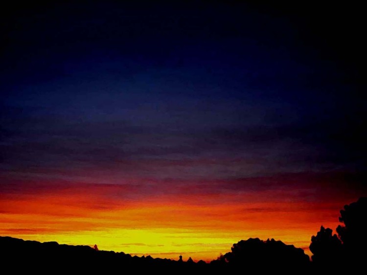 Fonds d'cran Nature Ciel - Nuages Coucher de soleil