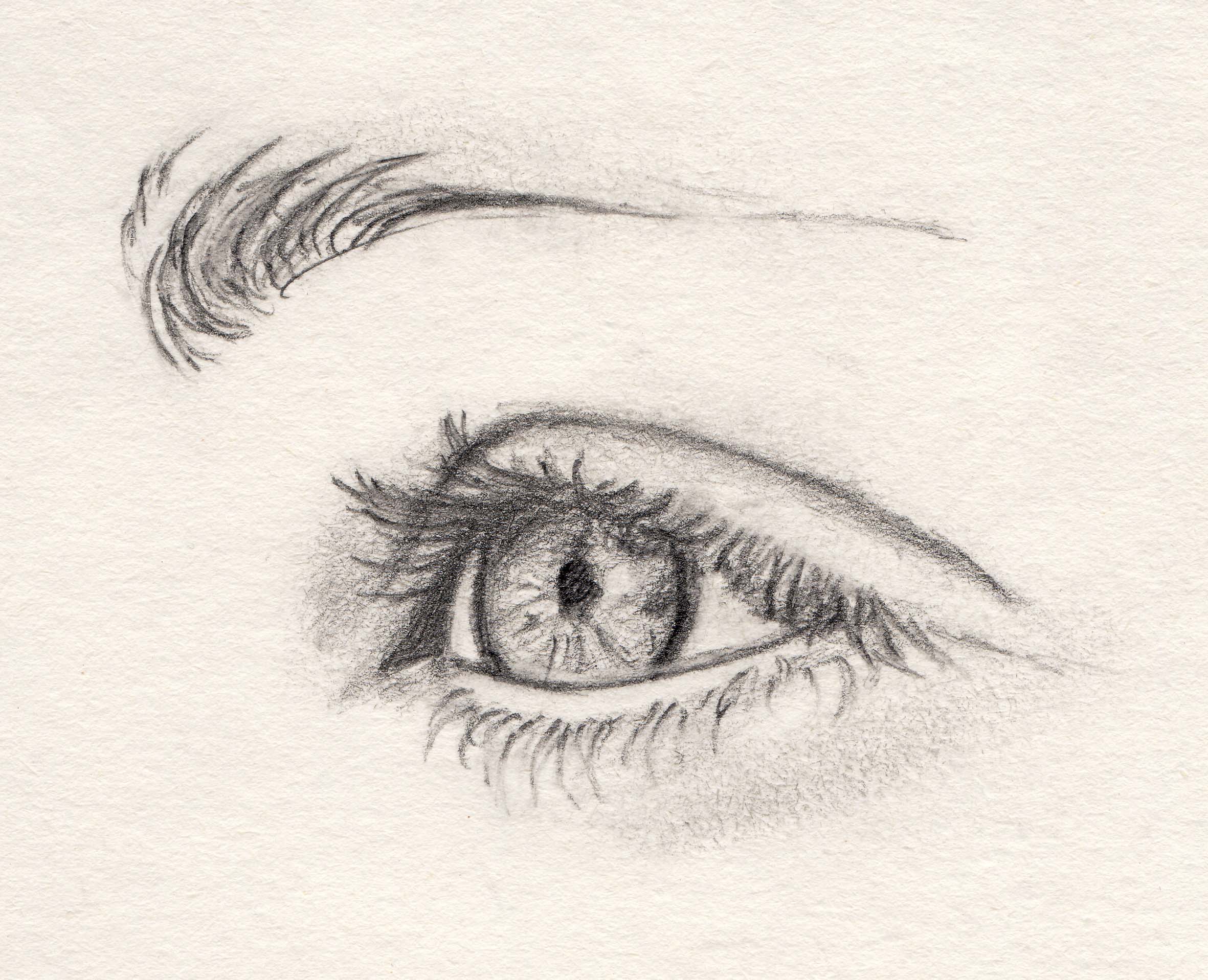 Fonds d'cran Art - Crayon Yeux Un regard plein d'espoir...