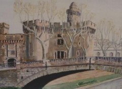 Wallpapers Art - Painting le Castillet