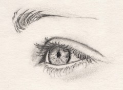 Fonds d'cran Art - Crayon Un regard plein d'espoir...