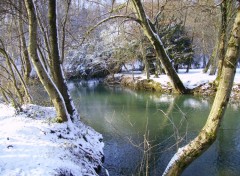 Fonds d'cran Nature rivire en hivers