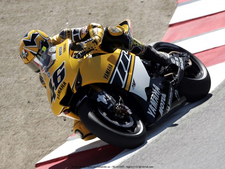 Wallpapers Motorbikes Rossi Valentino Rossi - Laguna Seca MotoGP 2005