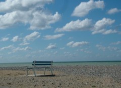 Fonds d'cran Nature Banc sur la plage