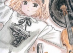 Wallpapers Art - Pencil gunslinger girl 3