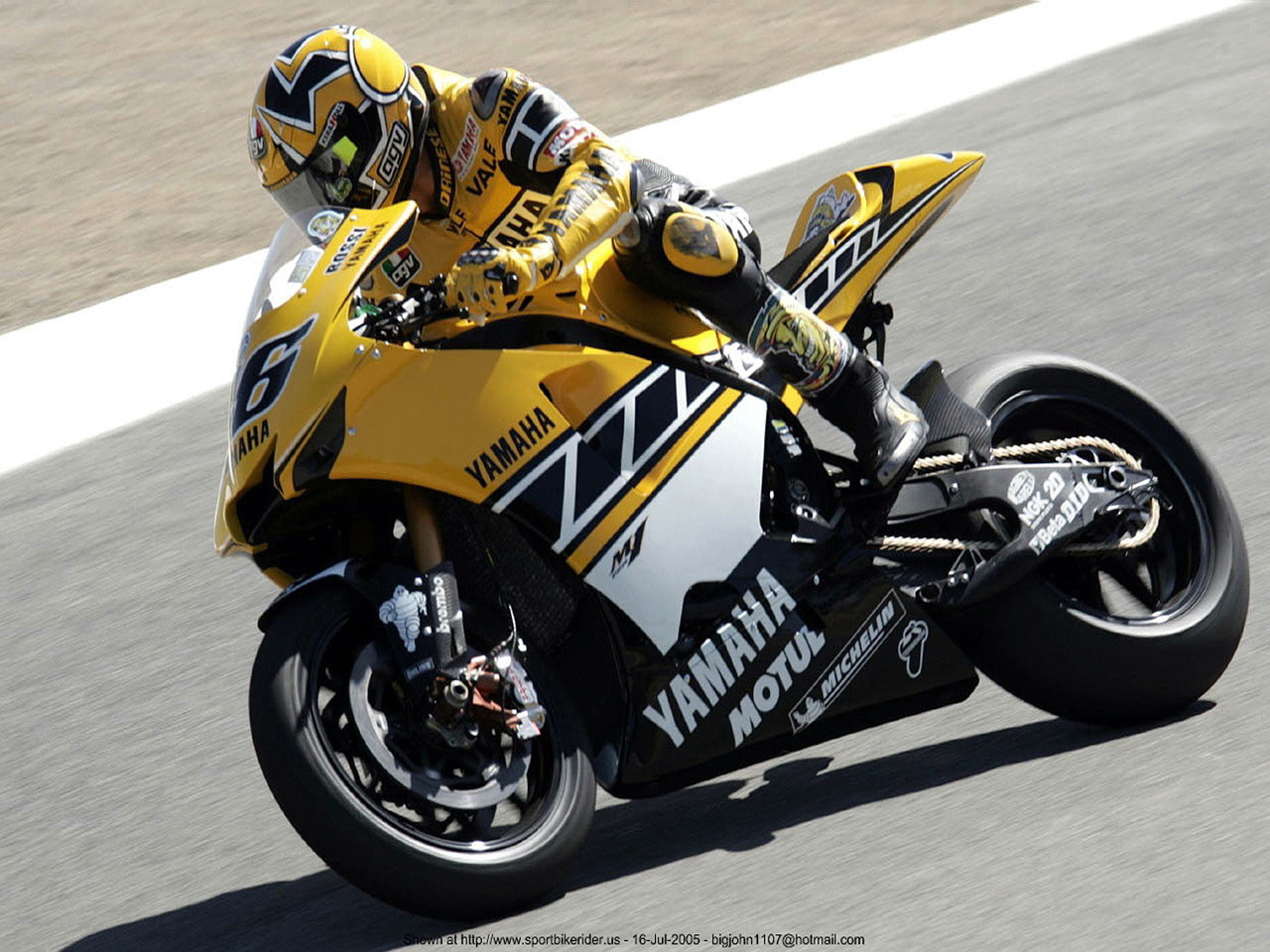 Wallpapers Motorbikes Rossi Valentino Rossi - Laguna Seca MotoGP 2005