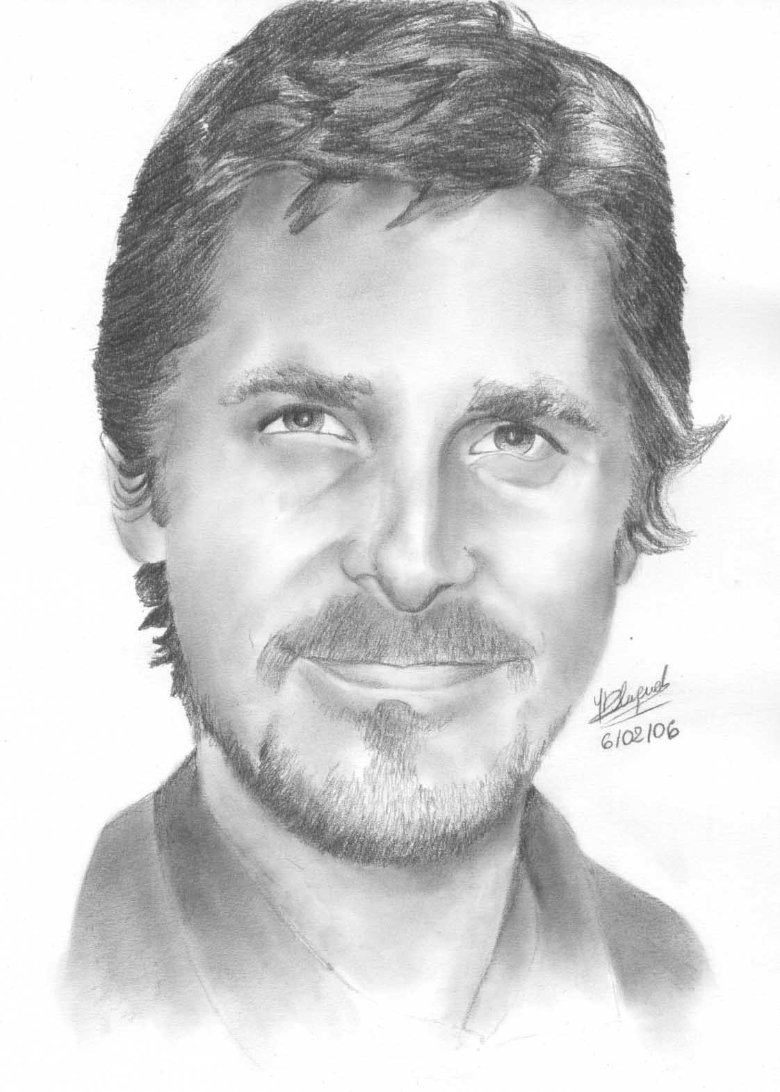 Fonds d'cran Art - Crayon Portraits Christian Bale