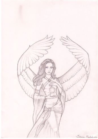 Fonds d'cran Art - Crayon Fantasy - Anges Ange