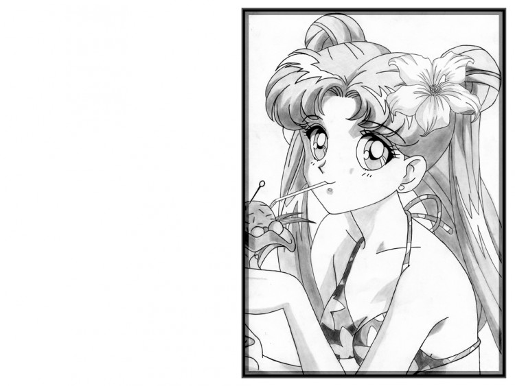 Wallpapers Art - Pencil Manga - Sailor Moon Sailor Moon