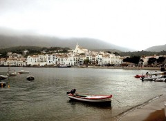 Fonds d'cran Voyages : Europe Eglise et port de Cadaqus