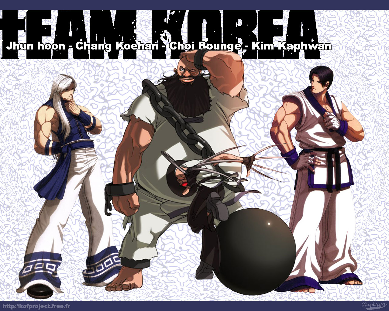 Fonds d'cran Jeux Vido King Of Fighters Team Korea