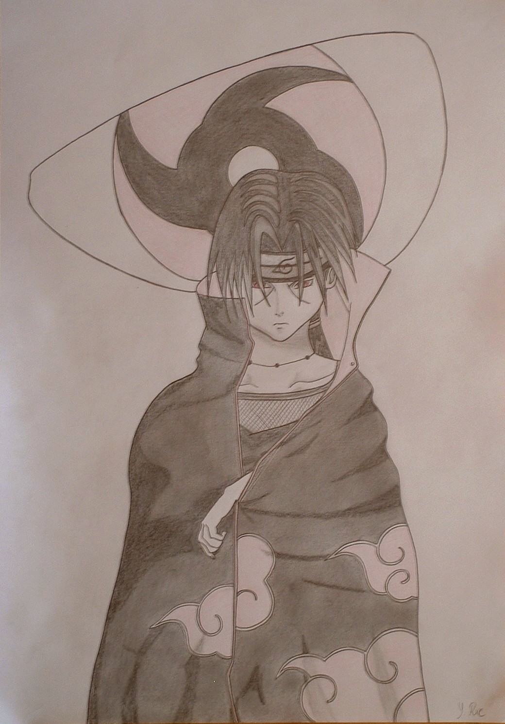 Wallpapers Art - Pencil Manga - Naruto Uchiwa Itachi