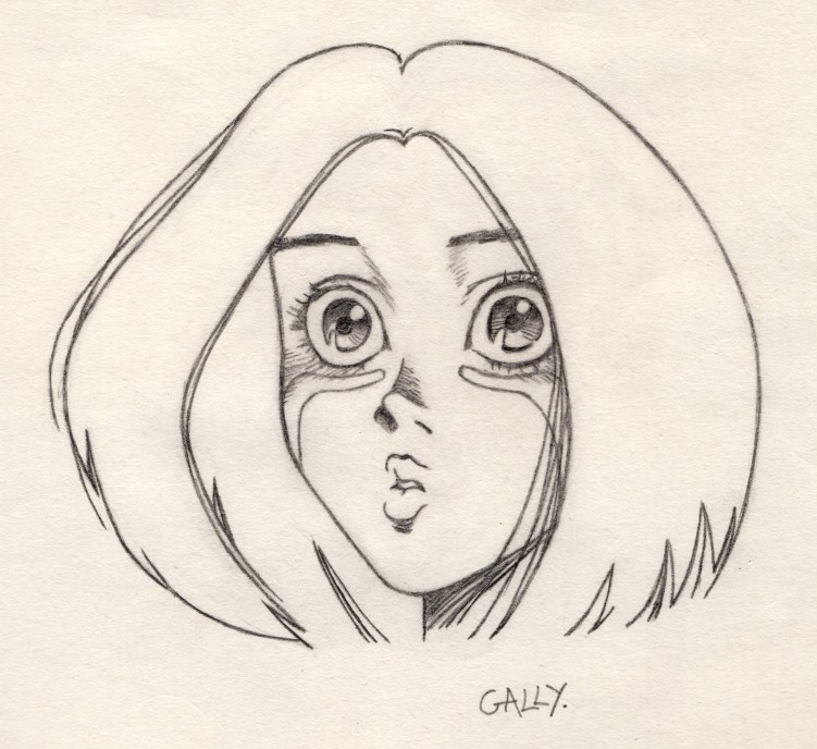 Fonds d'cran Art - Crayon Manga - Gunnm Gally