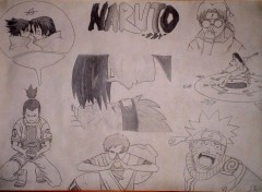 Wallpapers Art - Pencil Naruto's perso.