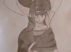 Wallpapers Art - Pencil Uchiwa Itachi