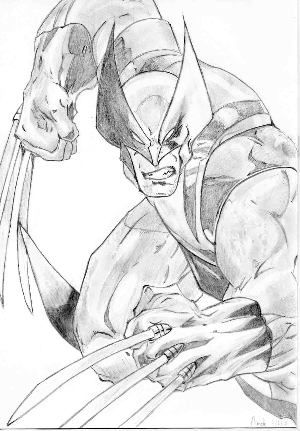 Fonds d'cran Art - Crayon BDs - Comics Wolverine !!!!!