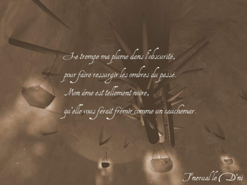 Fonds d'cran Art - Numrique Posie - Texte Plume Noire