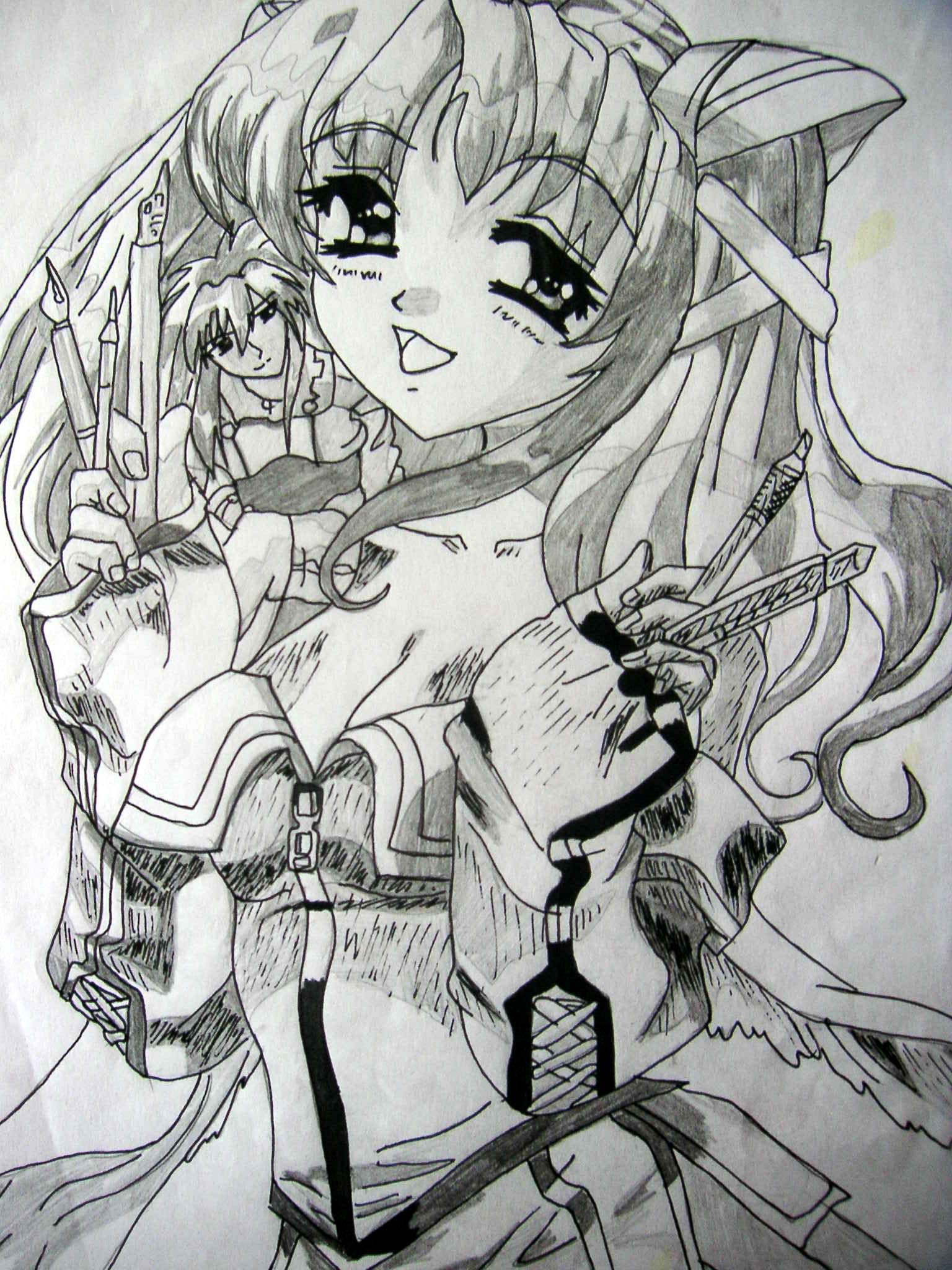 Wallpapers Art - Pencil Manga - Characters Dessinatrice